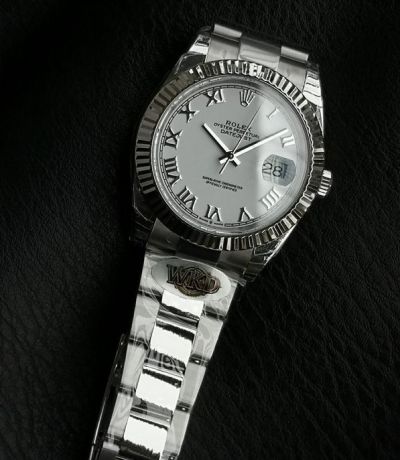 WKD Factory Rolex Datejust 41mm 3235 Movement Roman Markers White Face Watch